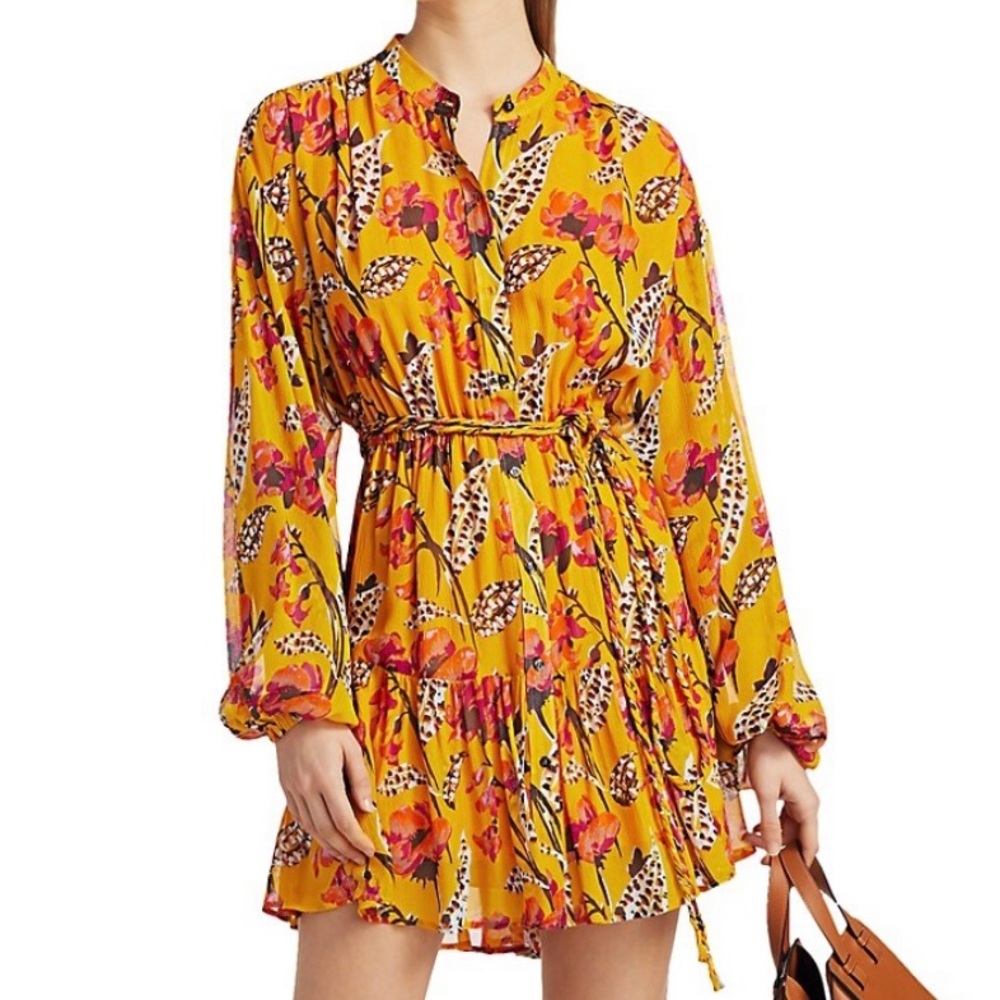 A.L.C. Jen Silk Floral Dress